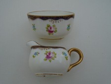 WEDGWOOD MINIATURE JUG & SUGAR BOWL CIRCA 1900 ANTIQUE