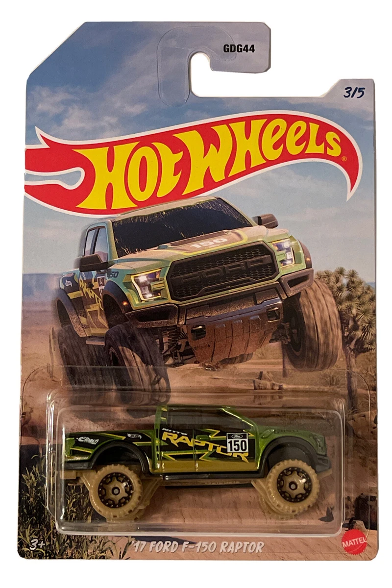 Hot Wheels 2023 HW Off-Road Mud Runners 3/5 Green '17 Ford F-150 Raptor
