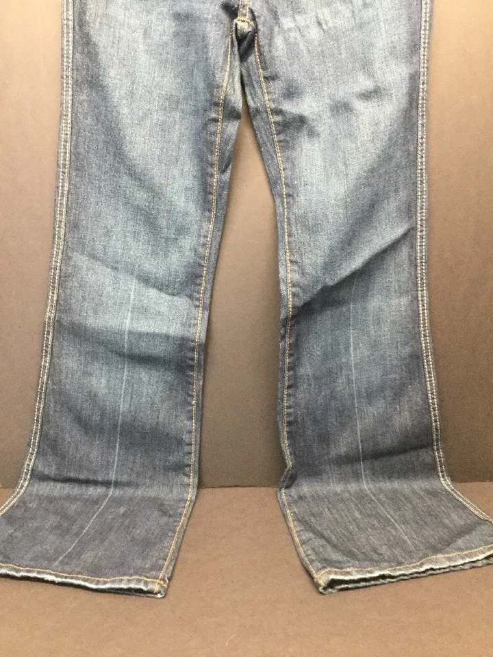 NWT STEVE & BARRY'S DARK WASH STRETCH FASHION WOMEN DENIM JEANS SIZE 2 L32 - Image 2 of 4