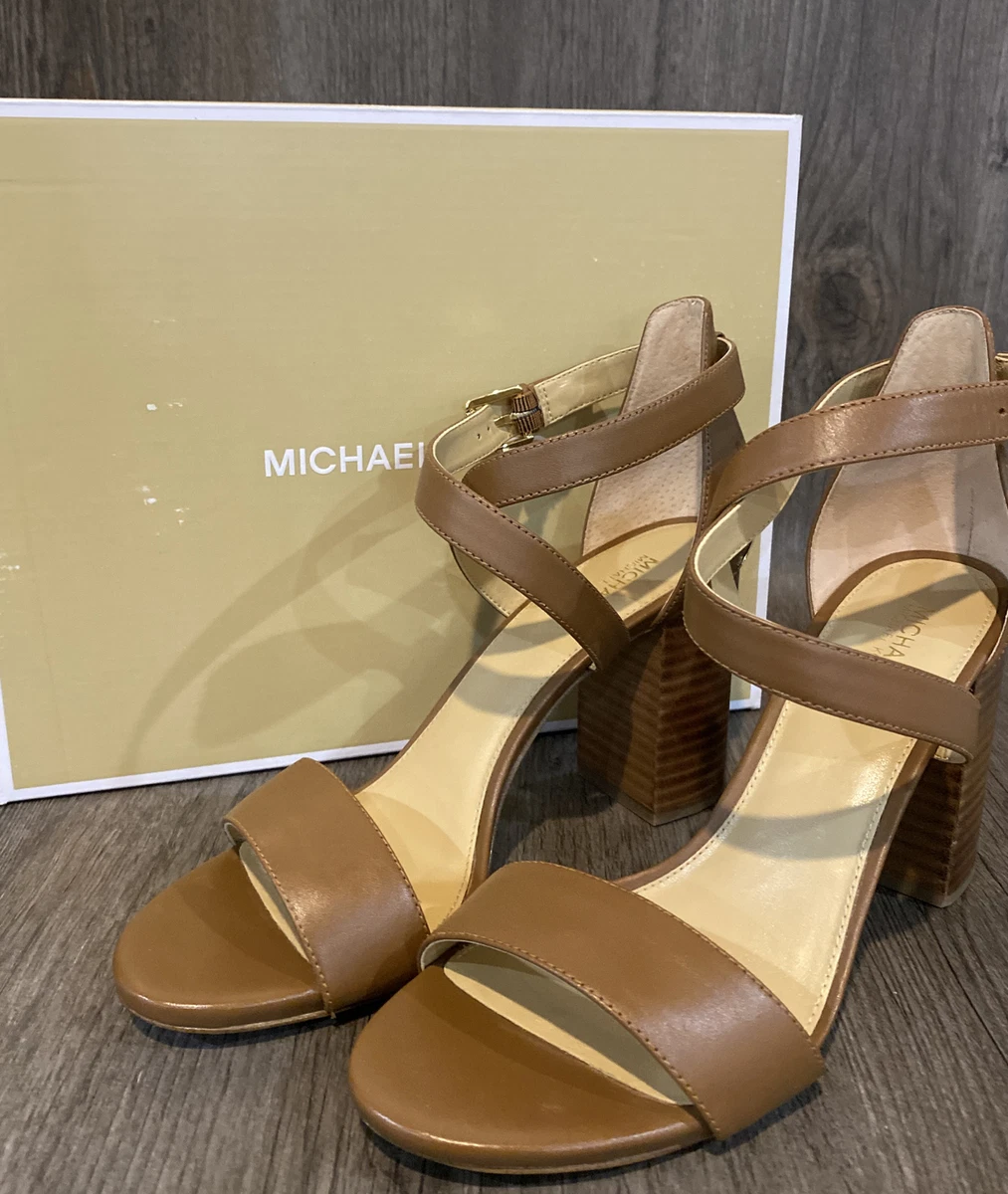 Michael kors hotsell brown leather sandals