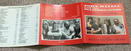 JOHN MAYALL AND THE BLUESBREAKERS 1982 Reunion Concert 1994 CD Great Condition - Imagen 7 de 7