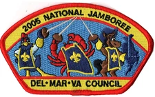 2005 Jamboree Del - Mar - Va Council DE JSP Red Bdr (AR1824)