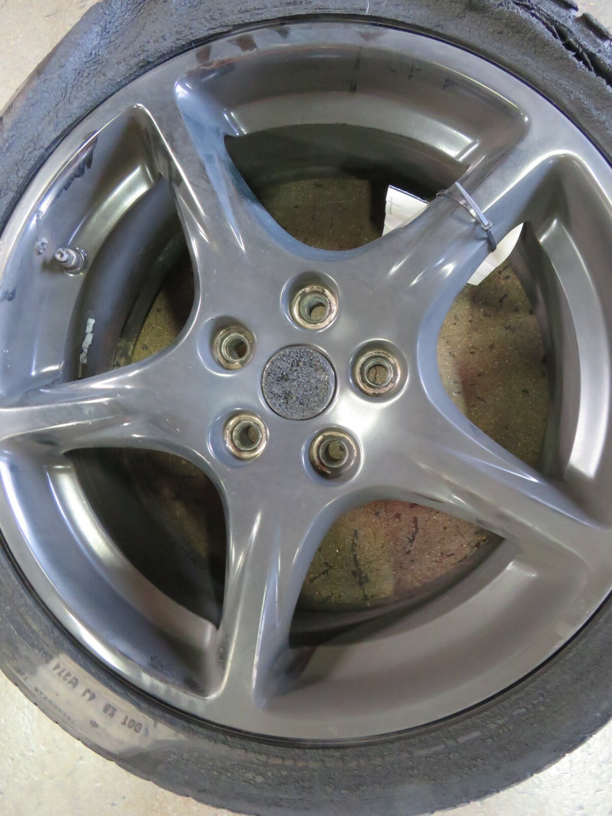 Ferrari 612 Scaglietti, Front Wheel, Used, Fire Damage / Bent, P/N 194186