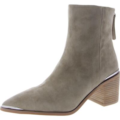 Steve Madden Womens Amber Suede Block Heel Bootie Ankle Boots Shoes BHFO 4943