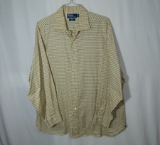 Ralph Lauren Polo Long Sleeve Casual Oxford Dress Shirt Size 18 35 Mens Clothing