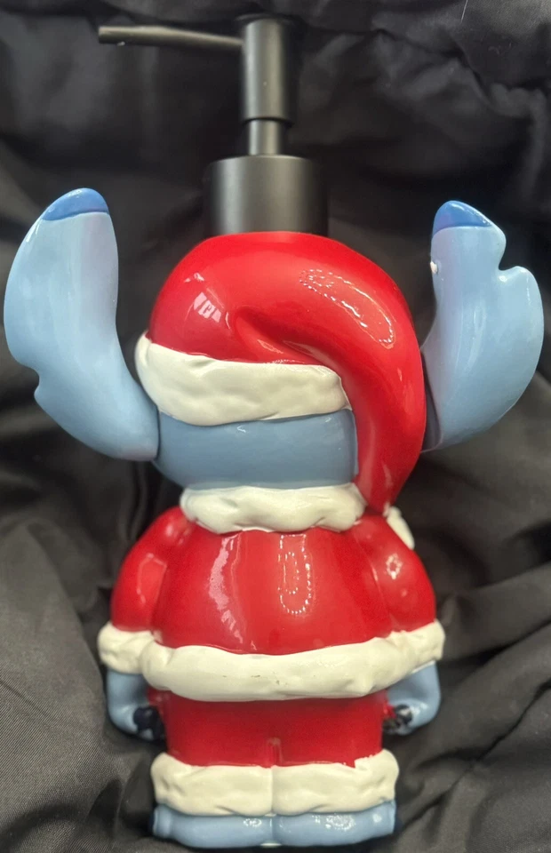 CHRISTMAS HOLIDAY DISNEY STITCH IN SANTA SUIT SOAP DISPENSER - Image 4 of 4