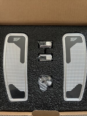 Slyfox Mini Floorboards Polished 18-23 Harley Softail Front Rider Carbon Fiber