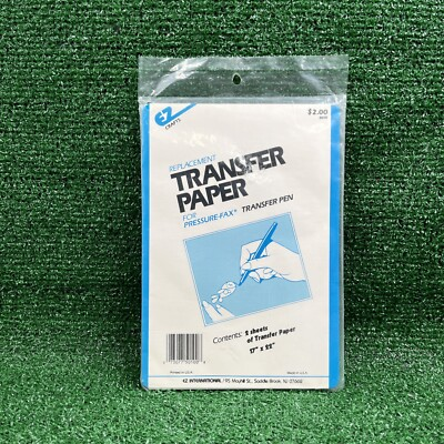 #ad New EZ Crafts Replacement Transfer Paper For Pressure Fax Transfer Pen $9.60