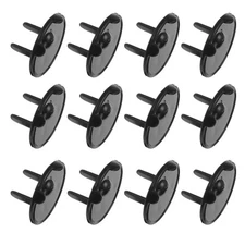 12 Pack Outlet Covers Proofing Plug Covers Easy Installation Black