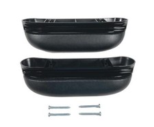 57 Chevy 150 210 Armrest Black Pair 1957 Chevrolet New