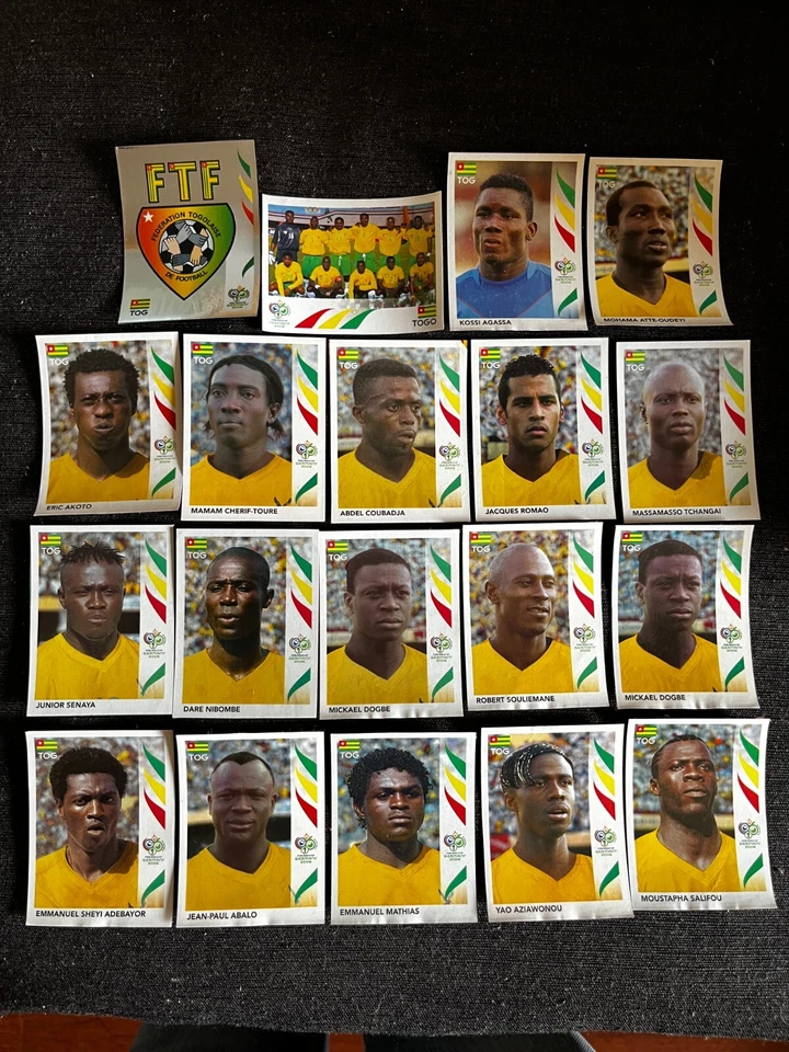 STICKER PANINI WORLD CUP GERMANY 2006 EQUIPE COMPLETE TOGO REMOVED RECUP - Photo 1/1