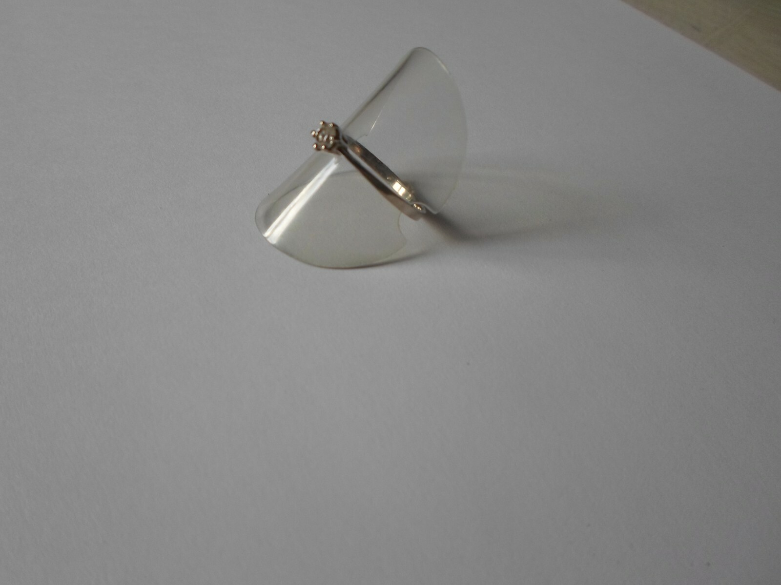 solid silver ring, solitaire, zirconium, s. 60 - image 5