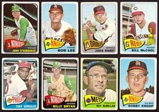 1965 Topps Baseball Card Singles: You pick from Drop-down! Very Good