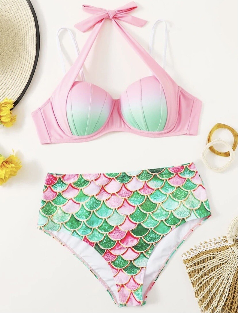 women's plus size mermaid swimsuit