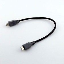 Mini USB Type B Male To Micro B Male 5 Pin Converter OTG Adapter Lead Data Cable