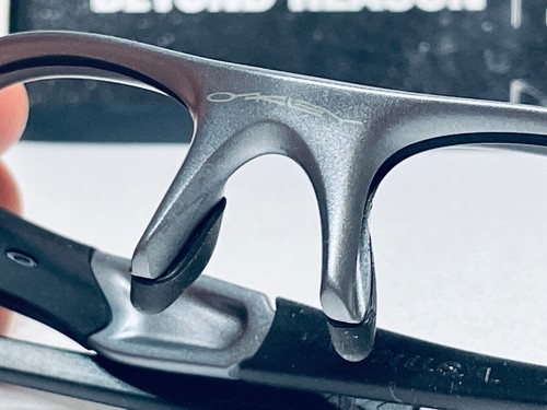 Oakley Flak Jacket 1.0 XLJ Dark Grey mit Gunmetal Icons Custom OCP Build - Bild 13 von 14