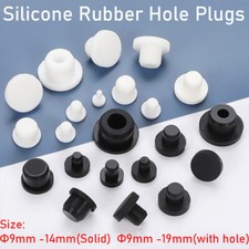 Ø 9mm-19mm Silicone Rubber Hole Plugs Blanking End Cap Tube Pipe Insert Bung
