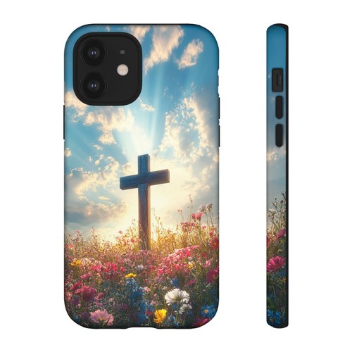For iPhone | Samsung Galaxy | Pixel Phone Case - Cross Wildflower Sunrise - 第 114/256 張圖片