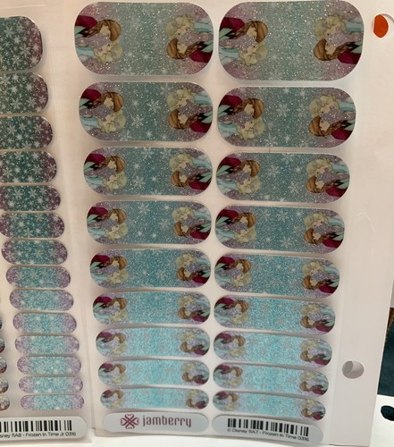 ❄Jamberry- Disney "Frozen In Time" Retired Full Sheets Of Adult & Junior Size - Picture 2 of 6