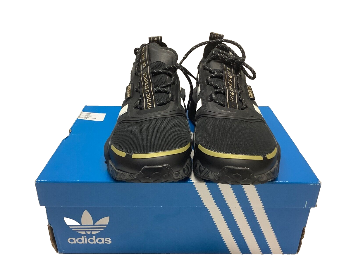 Adidas Men's La Marque Aux 3 Bandes Sneakers 8.5 Black/White