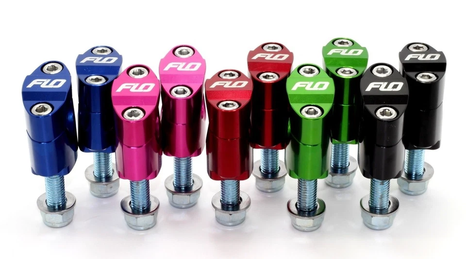 Flo  Jet Fuel Rubber Mount Fat 1 1/8" 28.5mm Oversize Handlebar Clamp Bar Mounts - Image 2 of 2