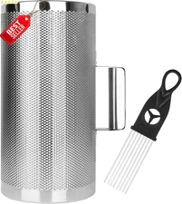 12"x6" Stainless Steel Guiro Shaker Latin Percussion Instrument with Scraper US