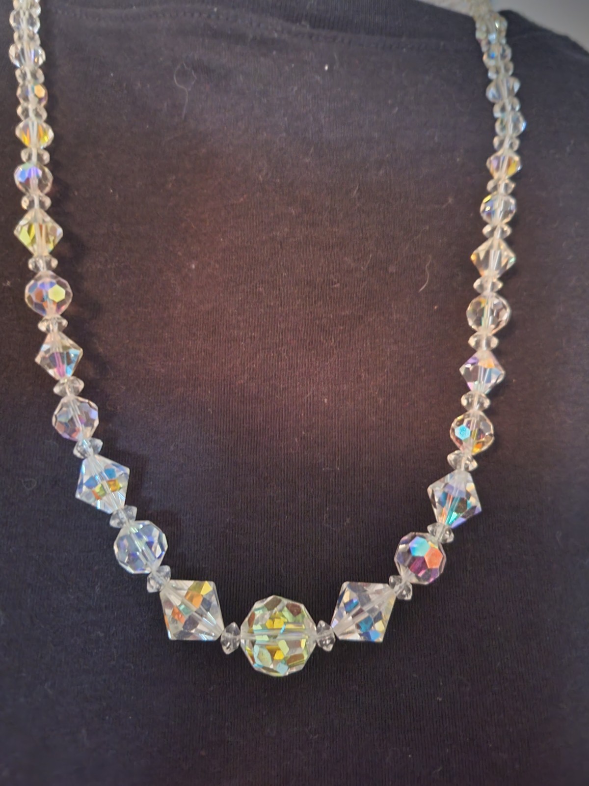 Crystal Necklace   missing second strand - image 2