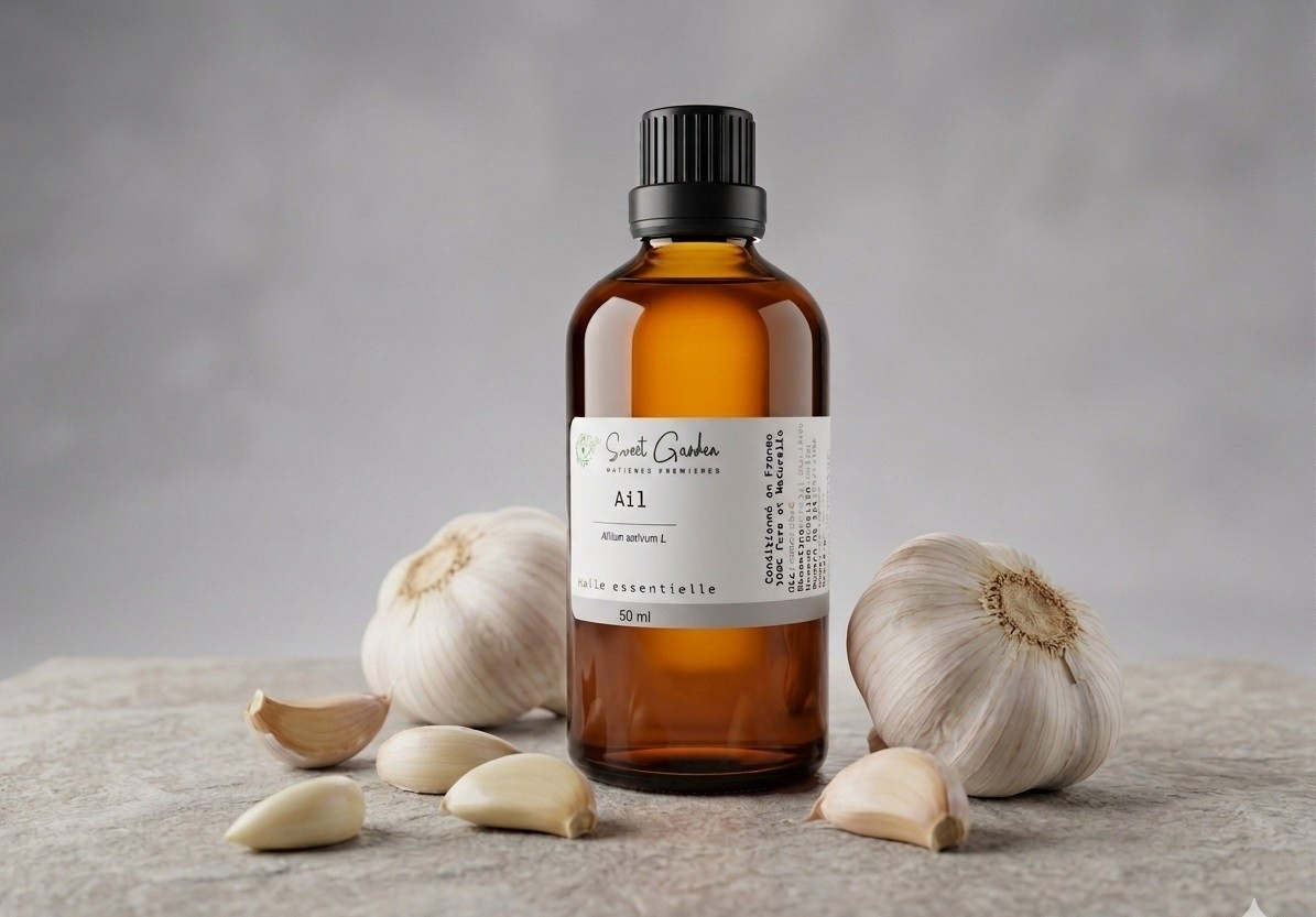 Huile essentielle d'Ail pure et naturelle 50 ml de qualité supérieure par distillation