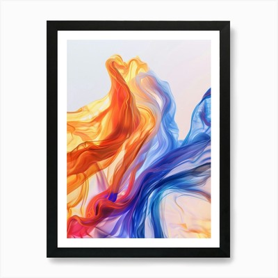 Abstract curves 1 Art Print Framed Wall Art Poster Canvas Print Picture
