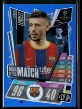 2020-21 Topps Chrome Match Attax UEFA CL Clement Lenglet #183 Blue #/150 NM-MT
