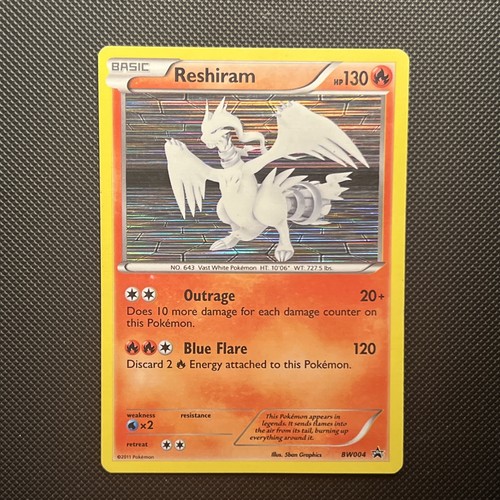 Reshiram - BW004 - Black and White Promo - Black Star - MP