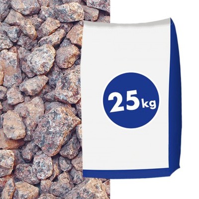 Granitsplitt Baltic Rot 16-32mm 25kg I Granitsplitt Landschaftsbau I Gartenweg
