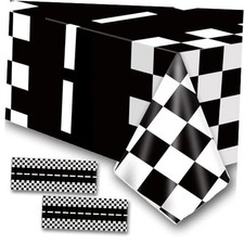 Race Car Plastic Tablecloths Party Supplies,2Pcs 54 x 108 Inch Racing