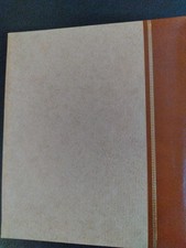 BEIGE/BROWN 8.5"X11" POSTBOUND, TOP-LOADING SCRAPBOOK ALBUM