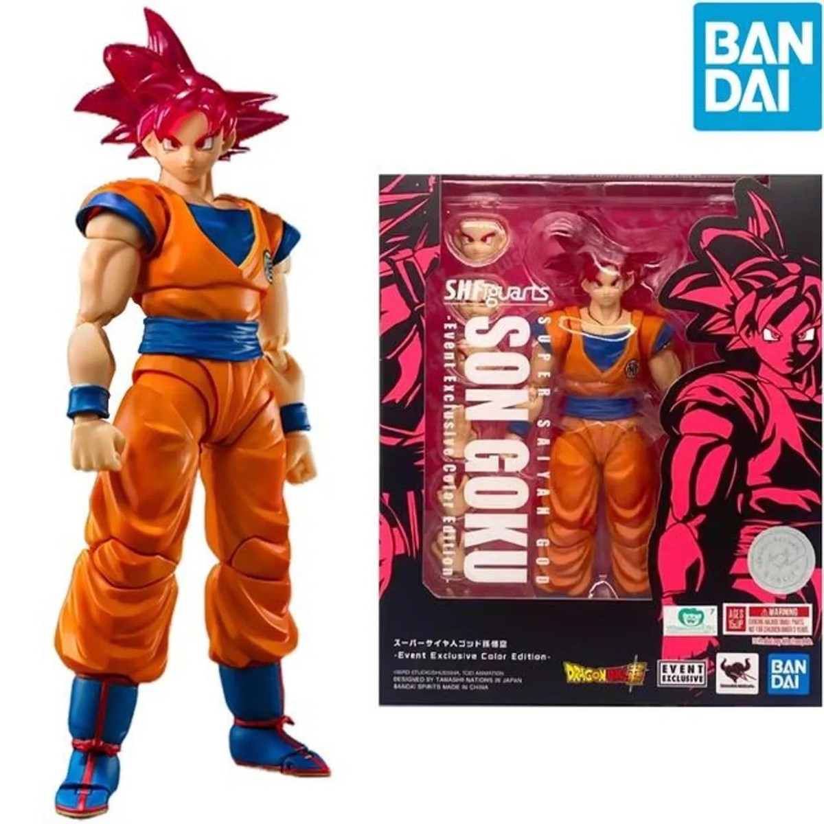 SH Figuarts Dragon Ball Super Saiyan God Goku Event Exclusive