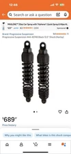 Harley Davidson VROD Muscle Shock Absorbers Progressive 444 Adjustable Black