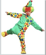 IWEMEK Girls Boys Clown Costume for Kids Funny Circus Costume Joker Cosplay