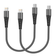 2x iPhone to USB C Short 30CM Mfi Certified Fast Charger Cable 3A iPhon 14 13 12