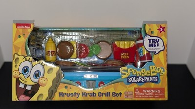 Nickelodeon Spongebob Krusty Krab Krabby Patty Grill Set  Playset NIB