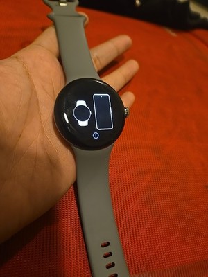 Google Pixel Watch 3 41mm Matte Black Stainless Steel Case Obsidian Active Band