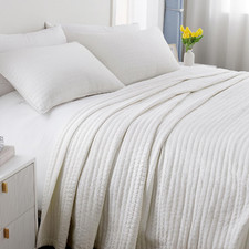 Dawndior Queen Quilt Set 90X90 Soft Washed Lightweight Bedspread Multi-Lock