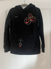 Nike Boys Black Graphic Go The Extra Smile Hoodie Size 6 M 