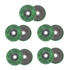 10 Pack 4 Inch x 5/8 Inch Green Abrasive Wheels Grinding Discs for Angle Grinder