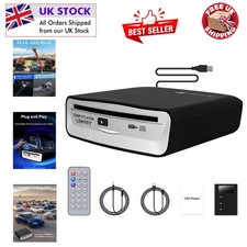 Portable Universal CD Player for Car - Remote Control, USB  AUX Connectivity