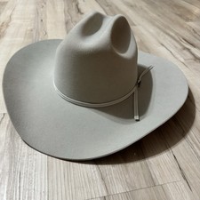 Vtg RESISTOL 6x Beaver Hat 7 3/8 LONG OVAL Western Cowboy Gus 80s 90s