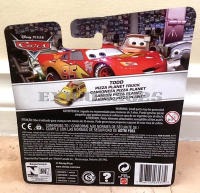 2013 Mattel Disney Pixar Cars TODD Pizza Planet Truck Diecast