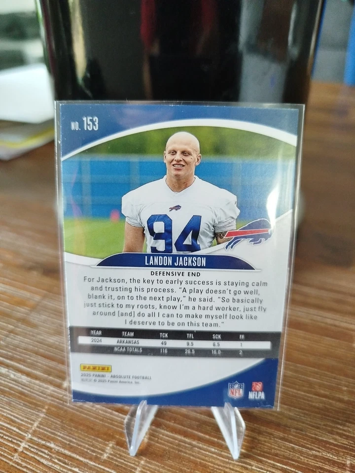 Landon Jackson 2025 Panini Absolute Buffalo Bills RC - Bild 2 von 2