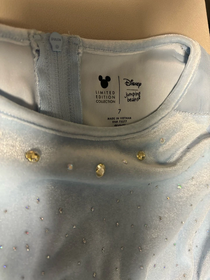 Vestido Disney Jumping Beans Frozen Elsa Niñas Azul Piedras Preciosas Talla 7 Foto 4 de 4