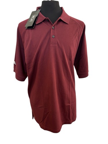 Adidas Climalite Stretch Polo Maroon Mens Xl Texas A&M Colors NWT