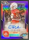 2025 Bowman Chrome University Football Purple Refractor Quincy Porter #BCA-QPO